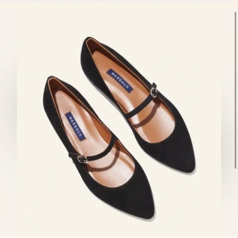 Margaux Black Mary Jane Flats
